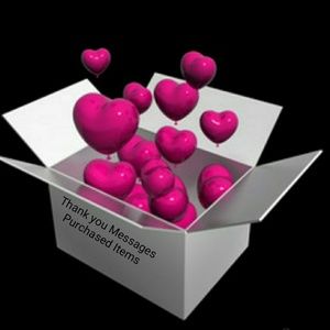 💕Sold Item/s💕Thank you messages box!